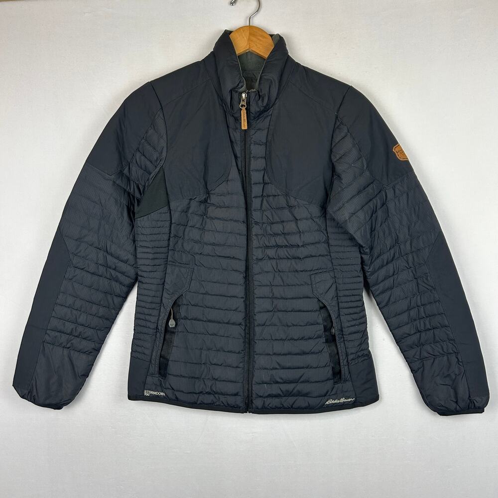 Eddie Bauer Sport Shop Women's Black 700 Goose Down Puffer Jacket Size S
